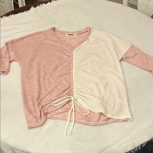 NWOT Haptics Pink Knit Top Sz Medium